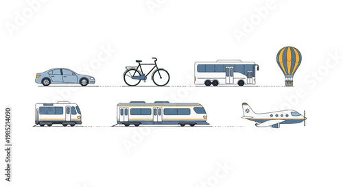 Various Vehicles and Modes of Transportation.