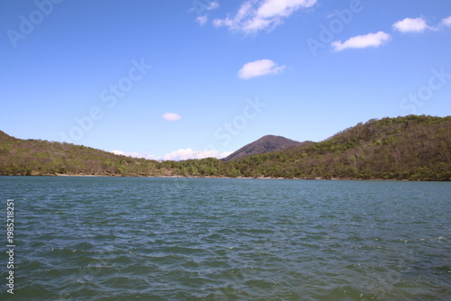 深緑の小沼（赤城）の風景。