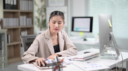 Professional Businesswoman Working in Modern Office Environment
