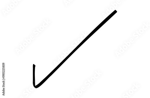 手書きのチェックマークイラスト 完了や済のポイントに使えるゆるいあしらい