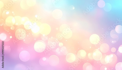 Pastel Gradient Background with Soft Glowing Bokeh Effects for Romantic, Elegant, and Modern Branding