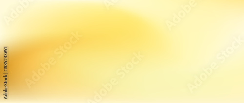 Butter yellow gradient background. Smooth soft cream blurred texture backdrop. Pale pastel yellow flowing liquid effect wallpaper for banner, flyer, presentation. Abstract universal cover. Vector
