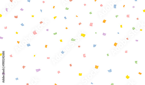 Colorful confetti background vector