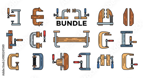 Alphabetical Bundle Of Industrial Pipe Fittings.