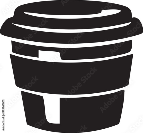 Black and white illustration of oil and wine barrels industrial storage containers vector design