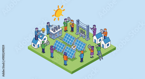 Renewable Energy Community Harnessing Unique Solar Wind Power