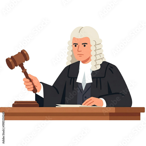 judge illustration vector