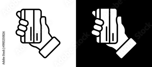 Contactless Delivery Icon Set In Black And White Filled Style Collection