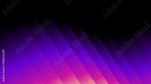 Ribbed purple and black fractal glass. Trendy abstract creative gradient background