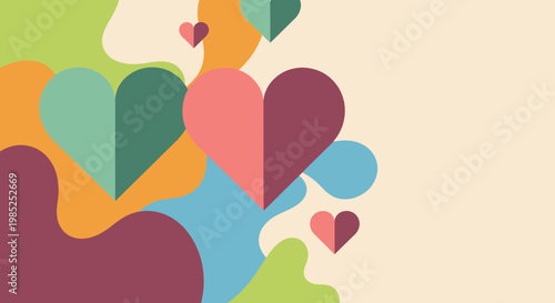 A calming and modern abstract background featuring overlapping color blocks. Ideal for digital marketing, website design, or creative presentations.
