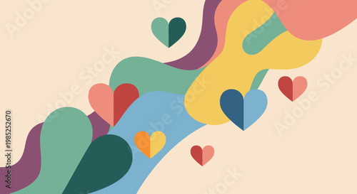 A calming abstract background with smooth, flowing shapes. Ideal for websites, presentations, or modern marketing materials seeking a sophisticated, m