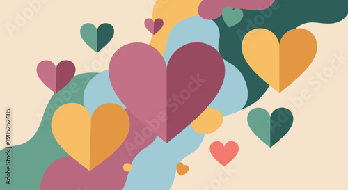 A calming and modern abstract background with overlapping shapes. Ideal for website design, presentations, or branding materials seeking a minimalist 