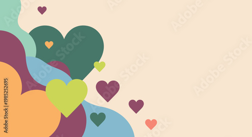 A calming and modern abstract background featuring overlapping geometric shapes. Ideal for websites, presentations, or social media graphics seeking a