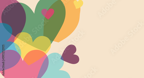 A vibrant and modern abstract background, ideal for websites, presentations, or marketing materials seeking a cheerful and creative aesthetic. The ove