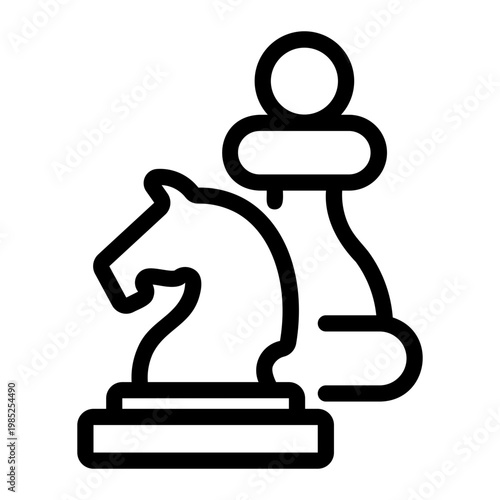 chess Line Icon