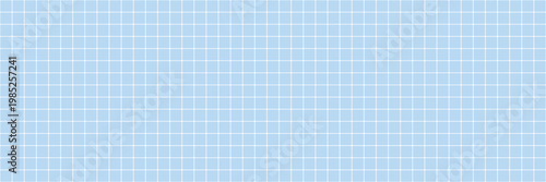 Blue grid pattern with small squares on light blue background. Seamless geometric layout. Grid background concept. Eps10