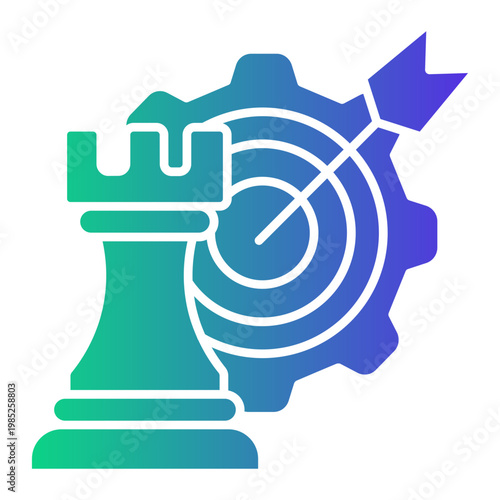 target marketing Gradient icon