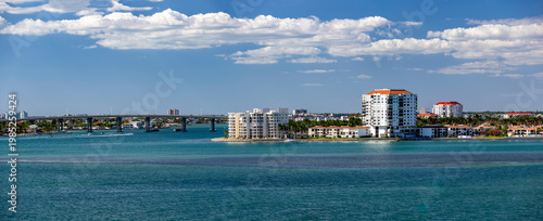 Panoramic view of Tierra Verde and Isla Del Sol in St Petersburg Florida USA