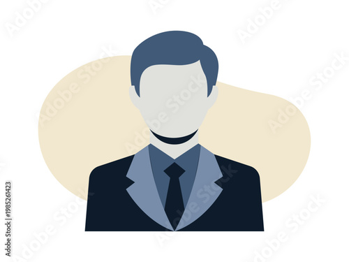 President icon. Politics icon. Flat vector icon concept.