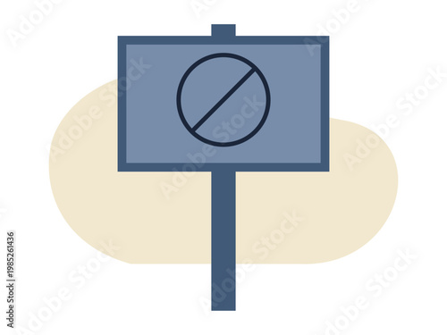 Protest sign icon. Politics icon. Flat vector icon concept.