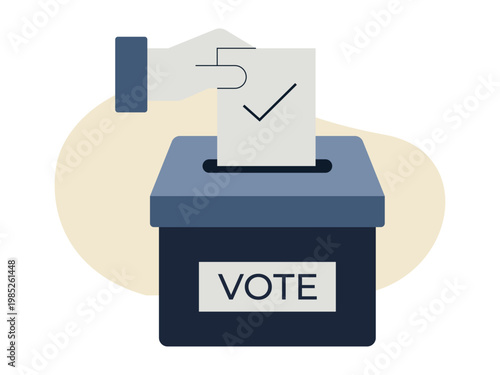 Voter icon. Politics icon. Flat vector icon concept.