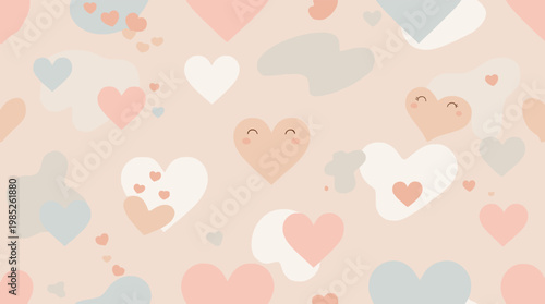 A calming and minimalist background featuring soft pastel shapes. Perfect for websites, presentations, or social media content needing a gentle, moder