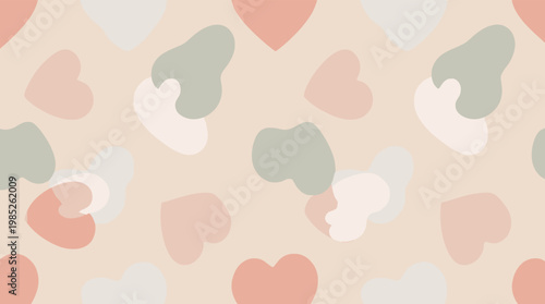 A calming and minimalist background featuring overlapping peach and cream colored circles. Perfect for branding, website design, or representing harmo