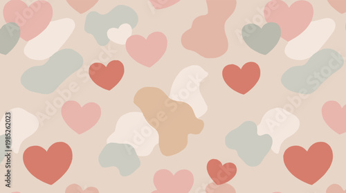 A calming and modern abstract background featuring soft, organic shapes in muted tones. Ideal for website design, social media graphics, or as a minim