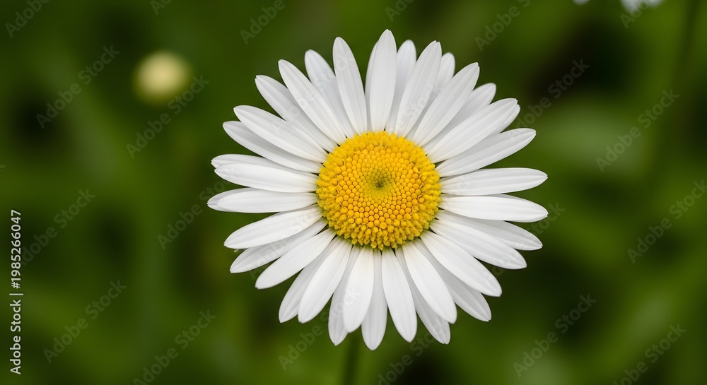 Fototapeta premium Close up of a daisy a portrait of natural beauty and delicate simplicity