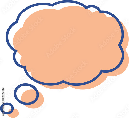 吹き出しレトロポップ_思考4