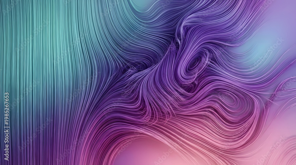 Obraz premium A vibrant abstract artwork featuring swirling purple, pink, and teal hues