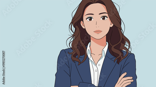 Cartoon Portrait of a Smiling Boy in Indoor Setting