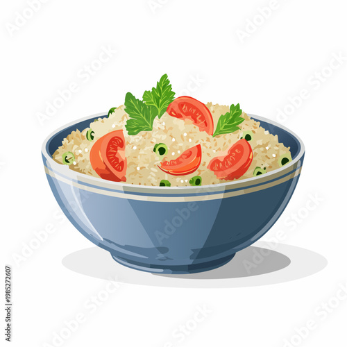 Frisches Taboulé, ein klassischer orientalischer Salat