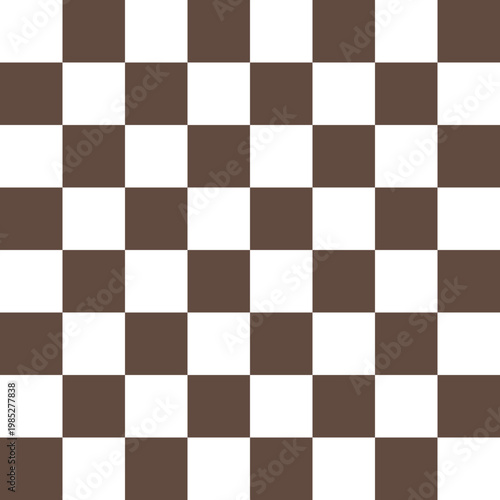Chessboard or checker board seamless pattern in black and white. Checkered board for chess or checkers game. Strategy game concept. Checkerboard background. Transparent background SVG version.