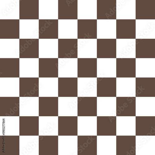Chessboard or checker board seamless pattern in black and white. Checkered board for chess or checkers game. Strategy game concept. Checkerboard background. Transparent background PNG version.