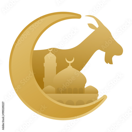 Crescent Moon Eid Al Adha Decoration