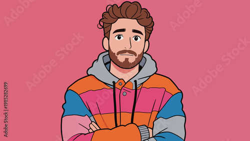 Cartoon Lion Running with Energetic Expression