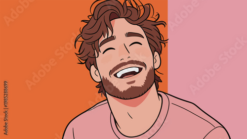 Serious Man in Suit Contemplating with Hand on Chin