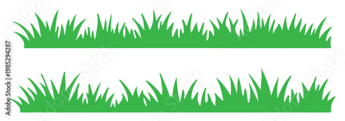 Set of grass silhouette vector icons with seed heads, natural plant design, landscaping, botanical illustration, gardening, nature, black art.