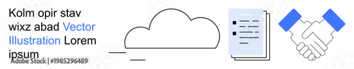 Photos Cloud storage, collaboration, business agreements, document management, teamwork, digital communication