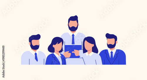 Business team meeting together.