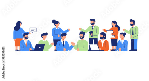 Diverse Group of People Working.