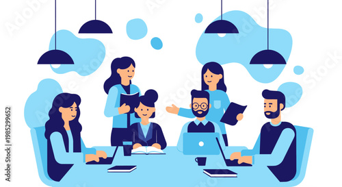 Business People Meeting Discussion.