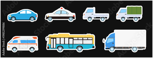 色んな車のステッカーコレクション