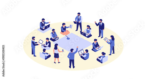 Business People Meeting Discussion.