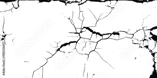 Artistic monochrome crackle effect for photo overlays. Abstract representation of water scarcity and dry soil.