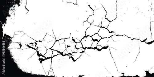 Abstract grunge background with bold fractured lines.