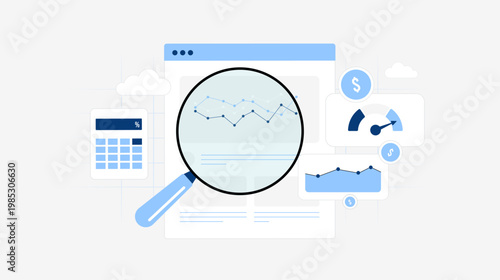 Conversion rate analysis with website performance metrics and user tracking for funnel evaluation. Conversion optimization insights through data trends and revenue analytics vector illustration