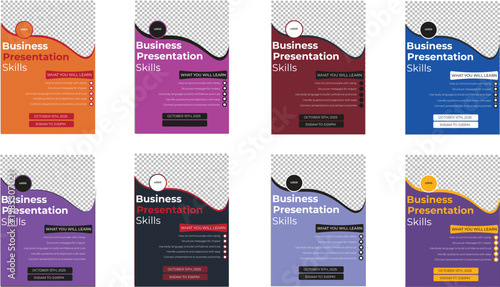 business presentation slides templates colorful infographics