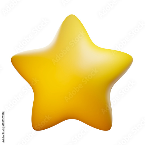 3D Five Pointed Star